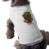Woman with Leaves and Vines pet clothing by oph3lia Woman with Leaves and Vines pet clothing