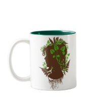 Woman with Leaves and Vines Mug