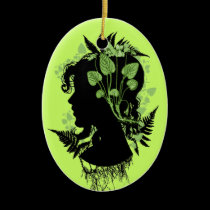 Woman with Leaves and Vines ornaments