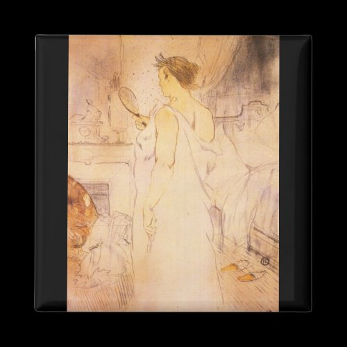 Woman with mirror by Toulouse-Lautrec Magnet