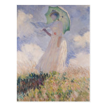 Woman with Parasol turned to the Left, 1886 Post Card