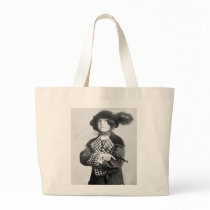 Woman with Pistol, 1910 Canvas Bag