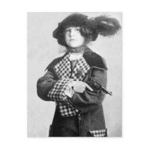 Woman with Pistol, 1910 Post Cards