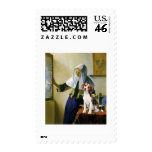 Woman with Pitcher - Beagle 1 (mp) Postage Stamp