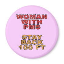 Woman With PMS magnets by RudeDuckDesigns Woman With PMS magnets