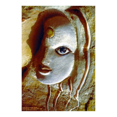 Woman with the Sun at her Forehead/Poster by Vijali_Hamilton