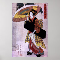 Woman with Umbrella 2 Posters