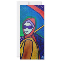 Woman with Umbrella by Piliero rack cards by piliero Woman with Umbrella by Piliero rack cards