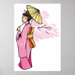 Woman With Umbrella posters