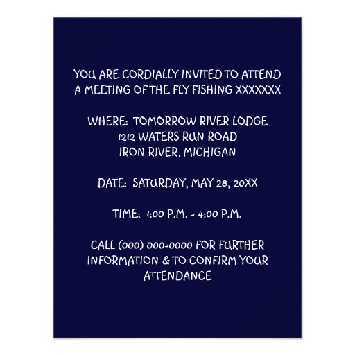 WOMAN WOMEN'S FLY FISHING GROUP CLUB INVITATION