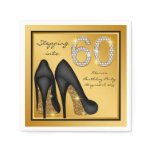 Womans 60th Birthday Party Napkin