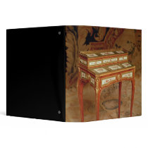 Woman's desk with panels of Sevres porcelain Vinyl Binder