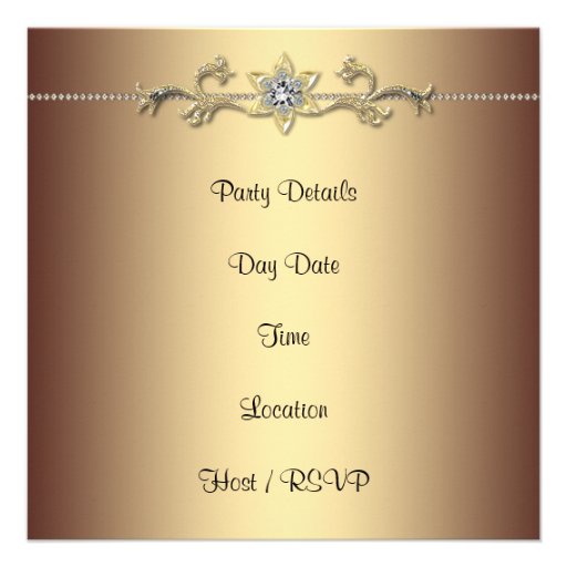 Womans Elegant Leopard 21st Birthday Party Invites