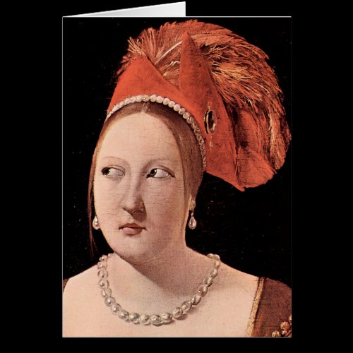 Woman's head by Georges de La Tour Cards