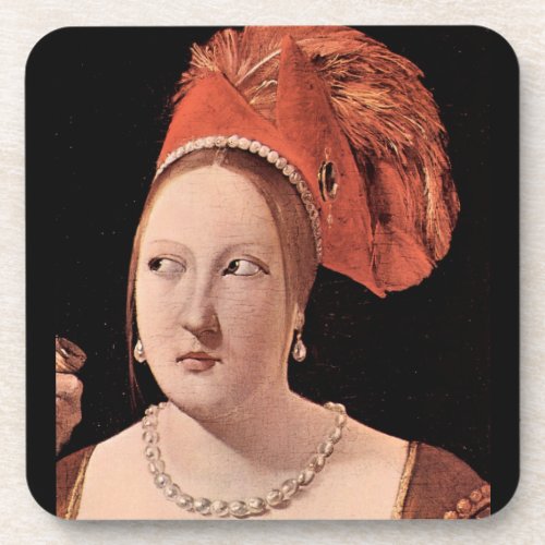 Woman's head by Georges de La Tour Drink Coaster