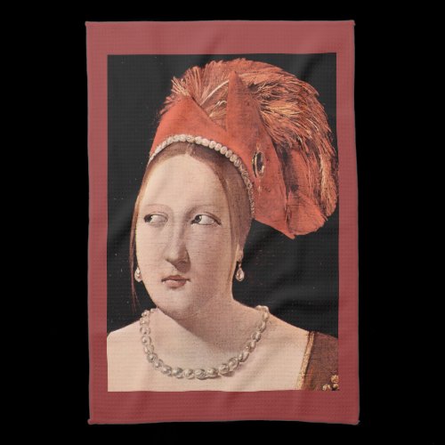 Woman's head by Georges de La Tour Kitchen Towels