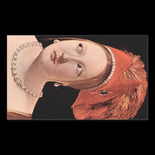 Woman's head by Georges de La Tour Rectangular Stickers