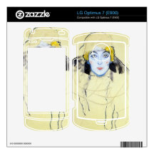 Womans head by Gustav Klimt Skins For LG Optimus 7