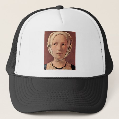 Woman's head frontally by Georges de La Tour Mesh Hats