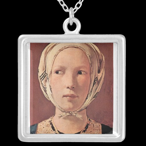 Woman's head frontally by Georges de La Tour Jewelry