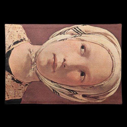 Woman's head frontally by Georges de La Tour Placemats