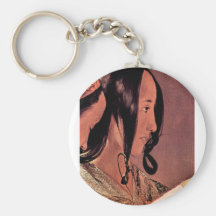 Woman's head in profile by Georges de La Tour Key Chain