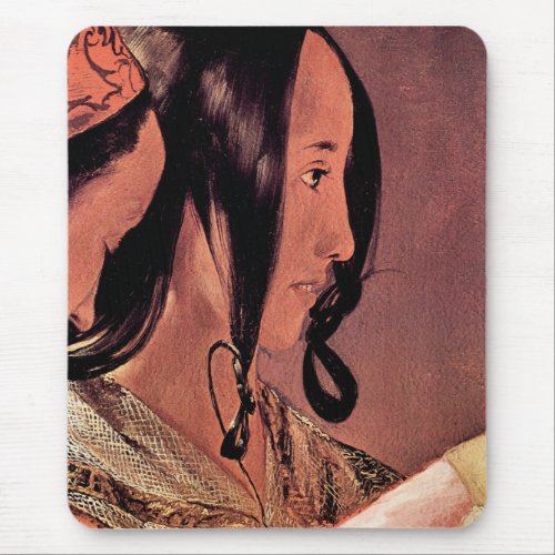 Woman's head in profile by Georges de La Tour Mousepads