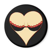 woman's heart magnets