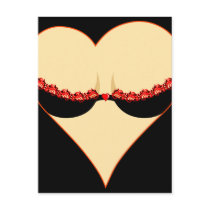 woman's heart postcards by VioDeSign woman's heart postcards
