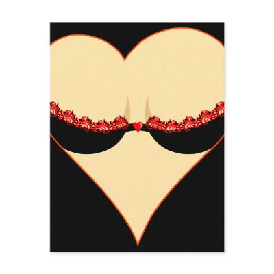 woman's heart post cards by VioDeSign