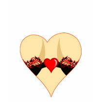 woman's heart t-shirts