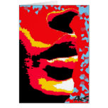 WOMAN'S LIPS BY AES cards