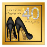 Womans Surprise 40th Birthday Party Card