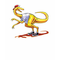 Woman's T-shirt Compy Cartoon Dinosaur
