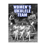 Woman's Uke Team Postcard