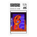 WomanwCat Stamps