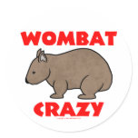 Wombat Crazy stickers