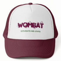 Wombat, Eats roots and leaves hats by erroha Wombat, Eats roots and leaves hats
