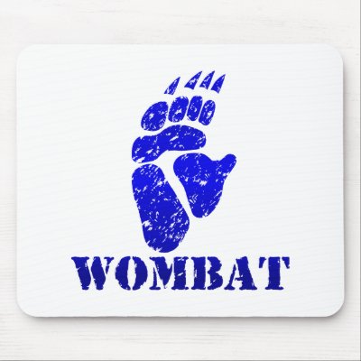Wombat Footprint III Mouse Pad by Wombania