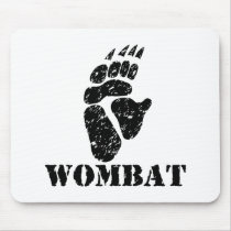 Wombat Footprint mousepads by Wombania Wombat Footprint mousepads