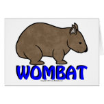 Wombat Logo III Greeting Card