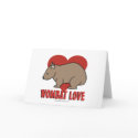 Wombat Love cards by Wombania Wombat Love cards