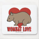 Wombat Love mousepads by Wombania Wombat Love mousepads