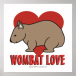 Wombat Love Print
