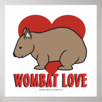 Wombat Love Print