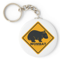 Wombat Sign Keychains