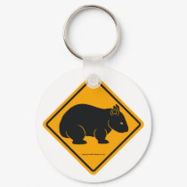 Wombat Sign (no text) keychains