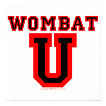 Wombat U IV posters by Wombania Wombat U IV posters