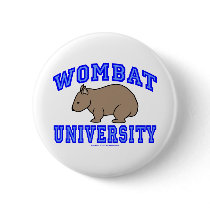 Wombat University II Pinback Buttons