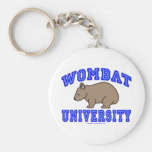 Wombat University II Key Chains